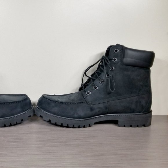 Timberland Icon 6-Inch Moc Fashion Boot, Black Leather, Mens Size Left-8.5 / R-9 - Picture 11 of 12